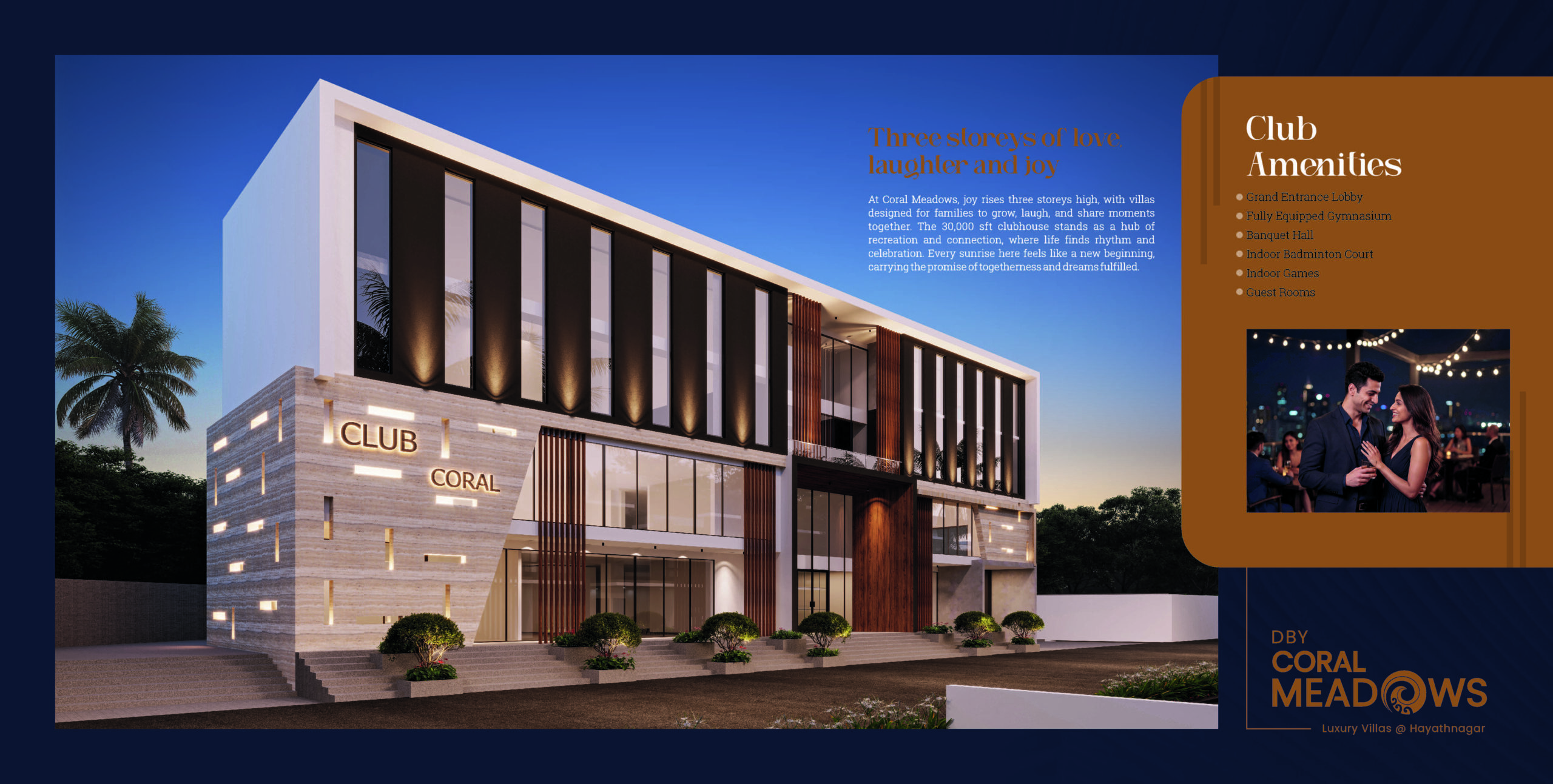 Club Coral — 30,000 sft clubhouse exterior